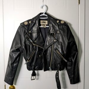Vintage 80s PRASUCO Leather Motorcycle Jacket
